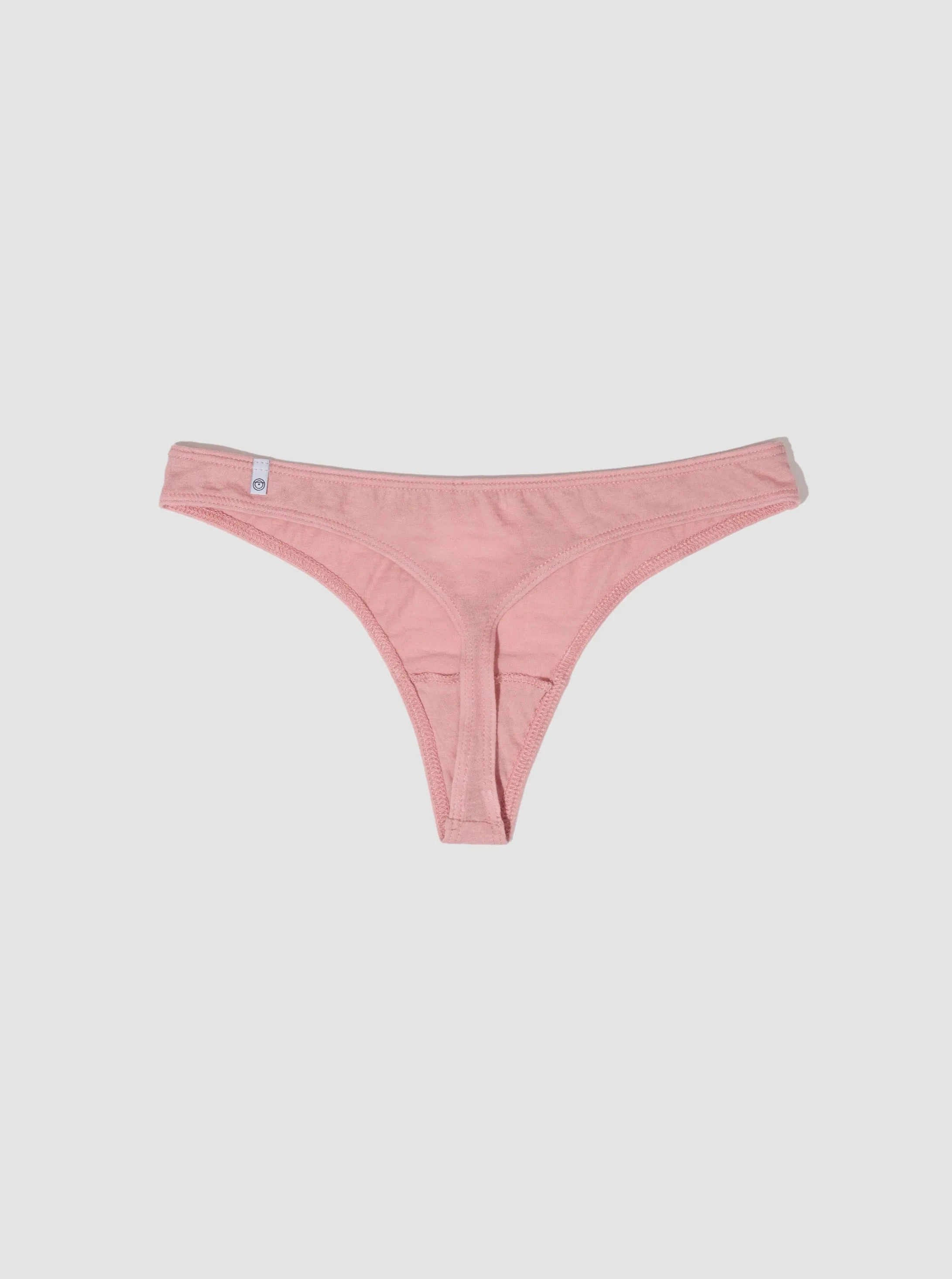 100% Organic Cotton Thong - Mauve