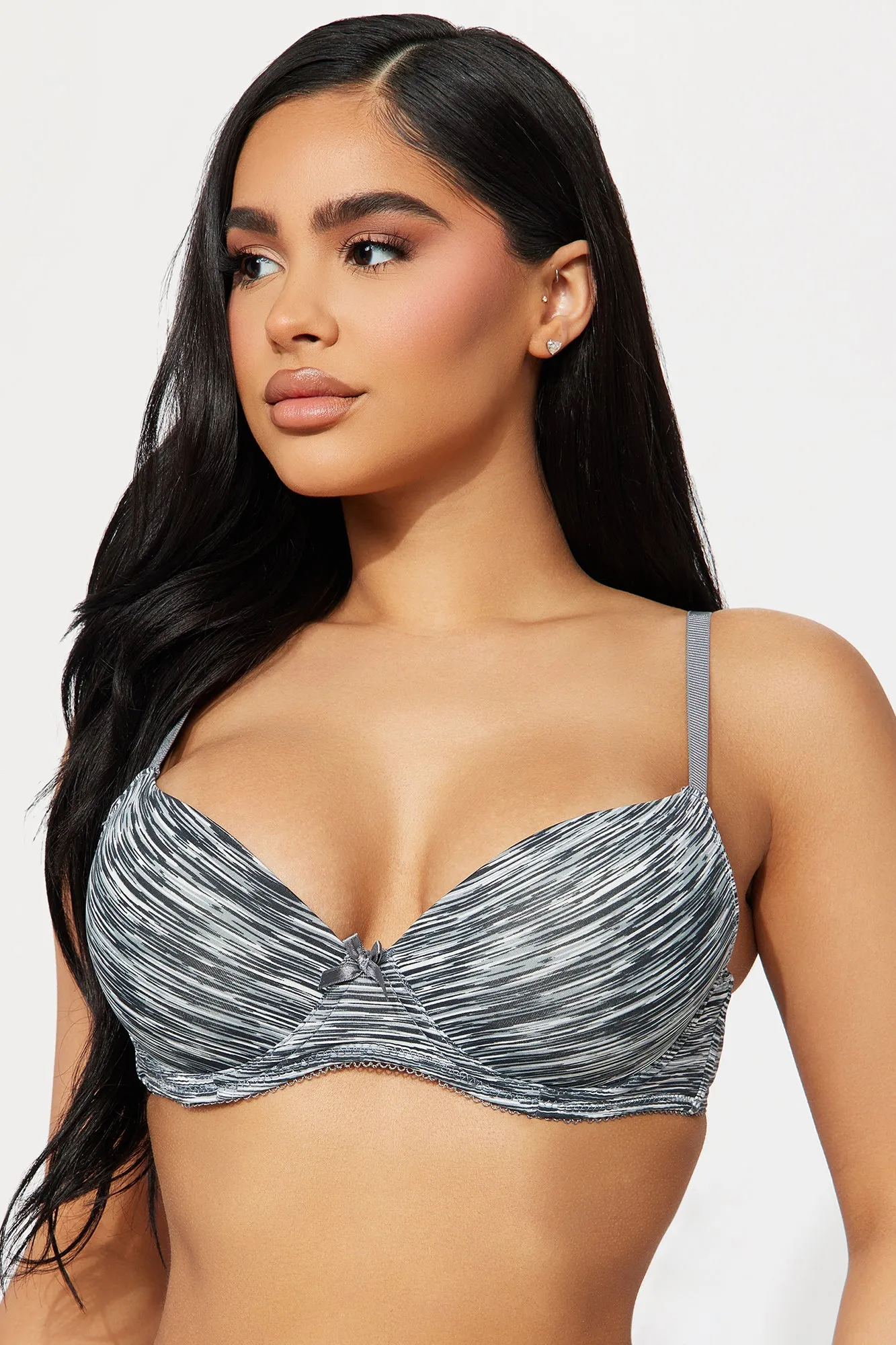 2 Of A Kind 2 Pack Bras - Black/Grey