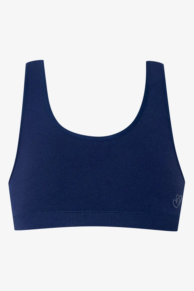 2 Pack Seamfree Bra Racerback Navy