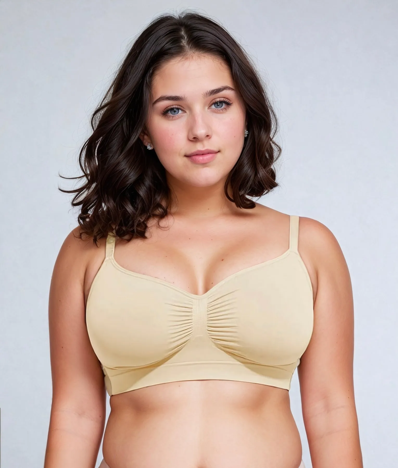 3 Pack- Seamless Shaping Bralettes With Adjustable Strap