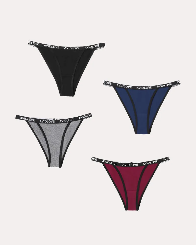 4 Pcs-Cotton String Panties