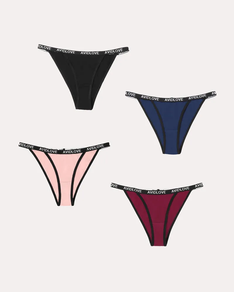 4 Pcs-Cotton String Panties