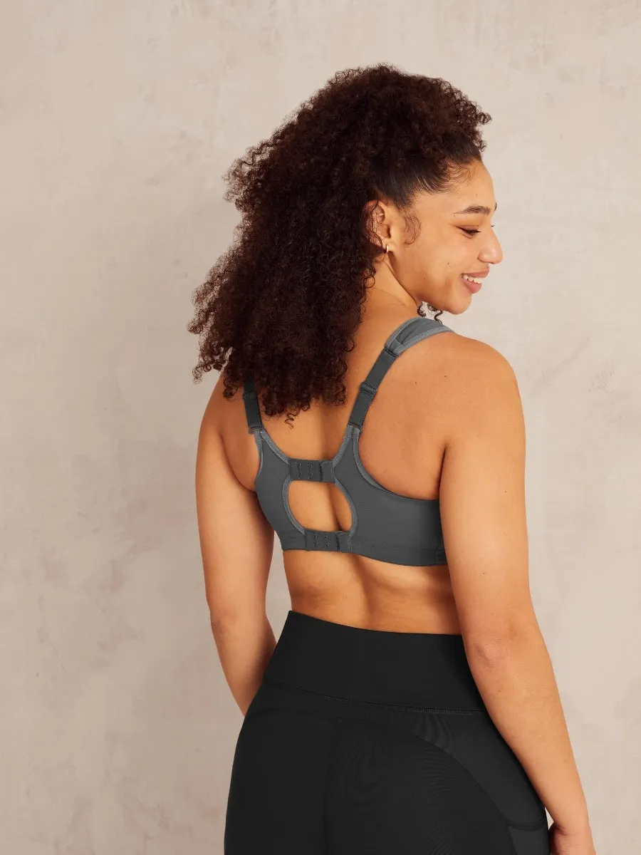 Active Multi Support Sports Bra - Dark Grey