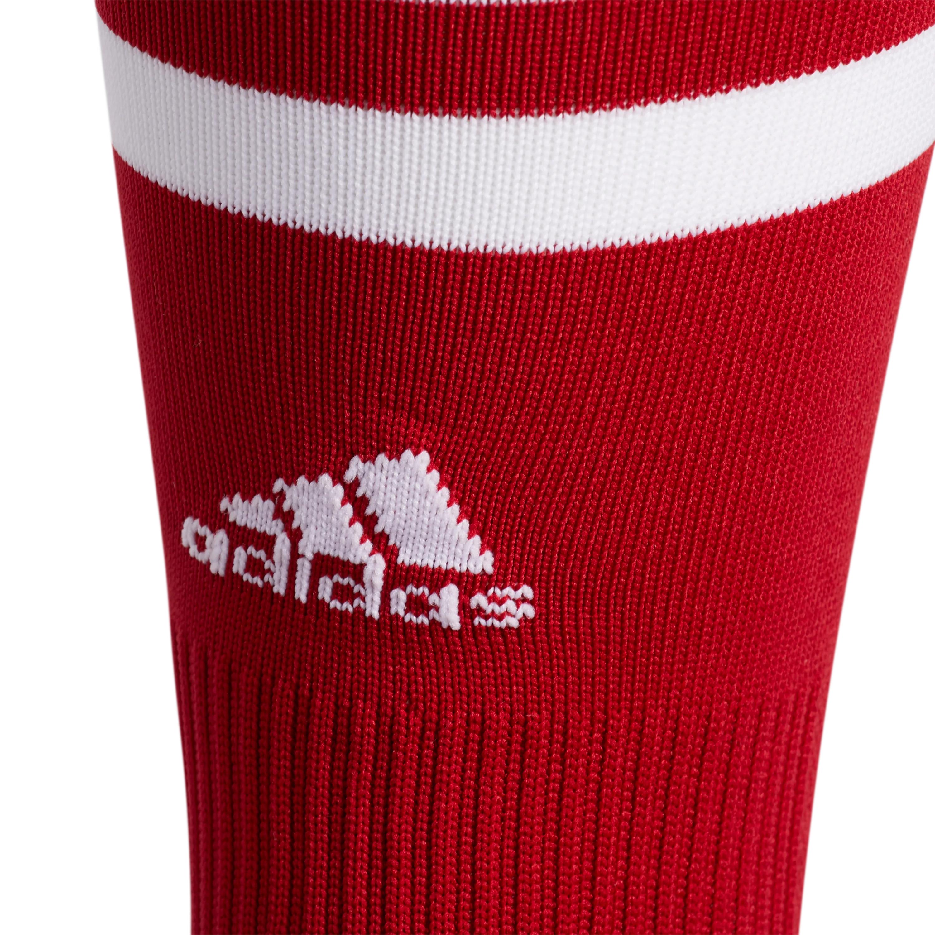 ADIDAS 3 STRIPE HOOP SOCKS-RED/WHITE