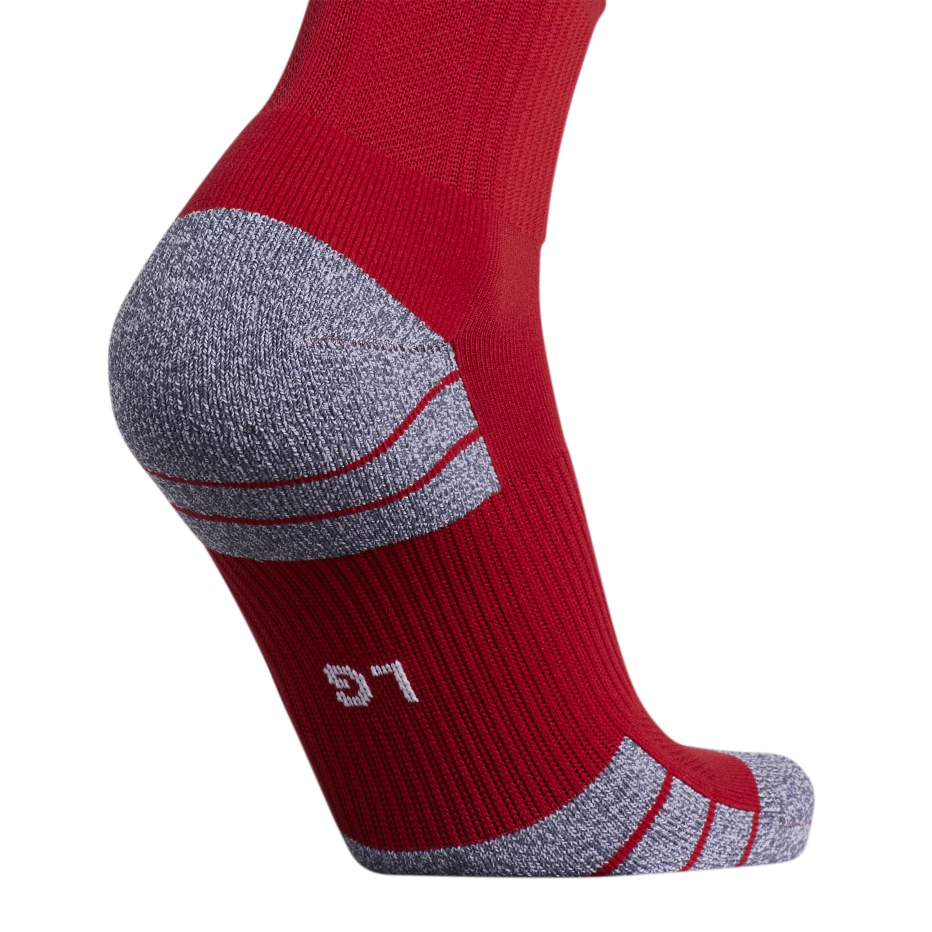 ADIDAS 3 STRIPE HOOP SOCKS-RED/WHITE