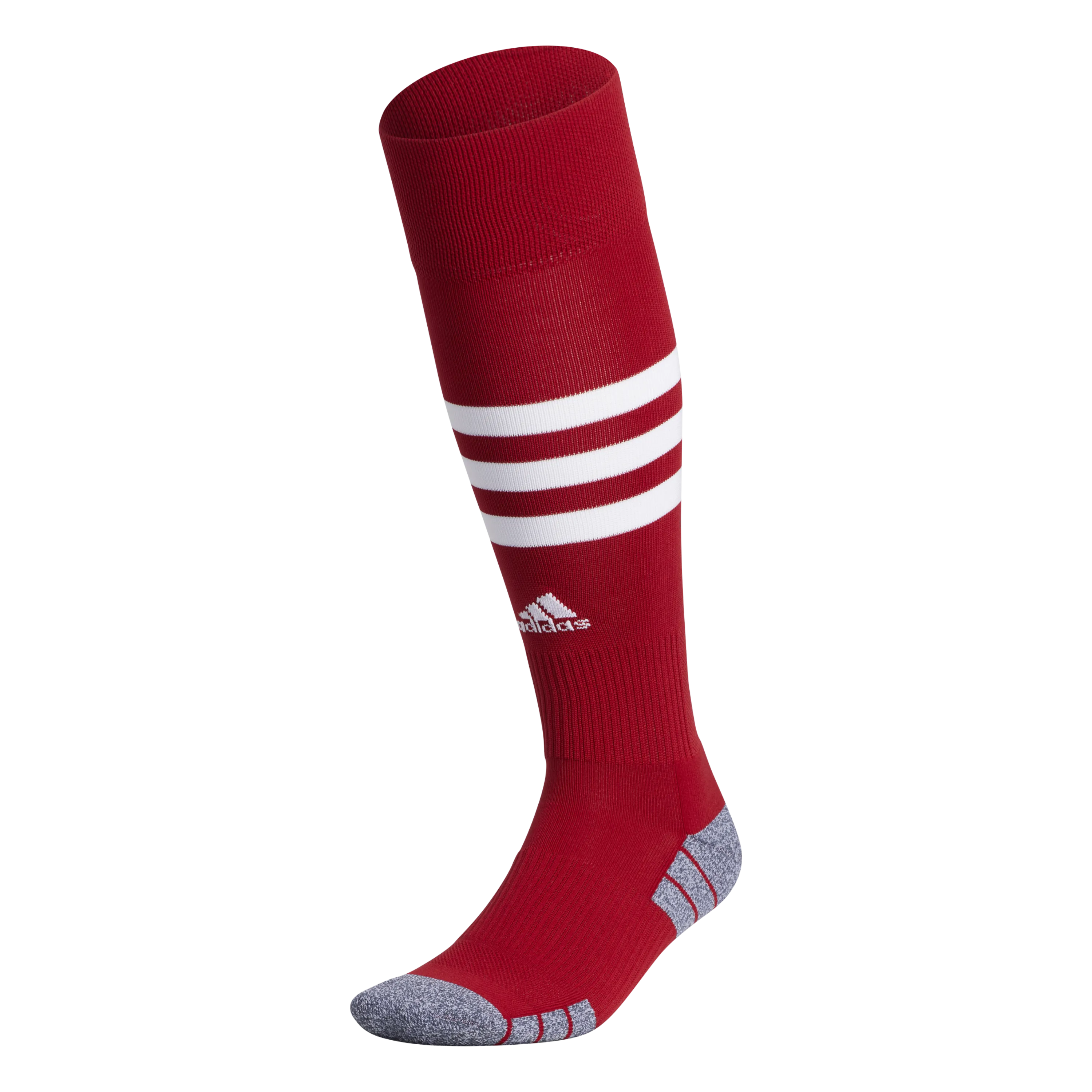 ADIDAS 3 STRIPE HOOP SOCKS-RED/WHITE