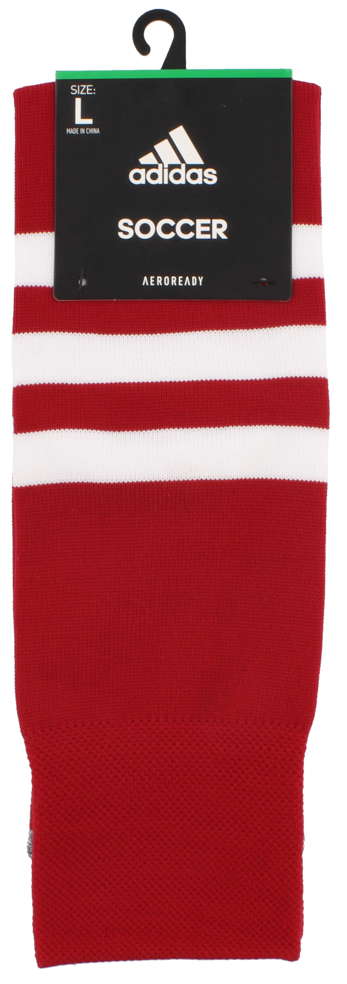 ADIDAS 3 STRIPE HOOP SOCKS-RED/WHITE