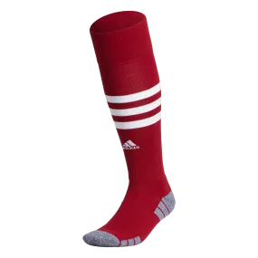 ADIDAS 3 STRIPE HOOP SOCKS-RED/WHITE