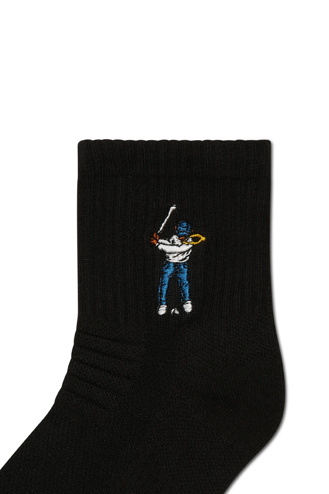 Ankle Height Logo Socks Black