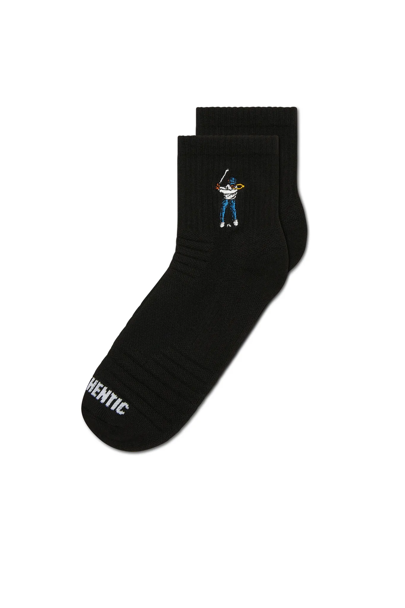 Ankle Height Logo Socks Black