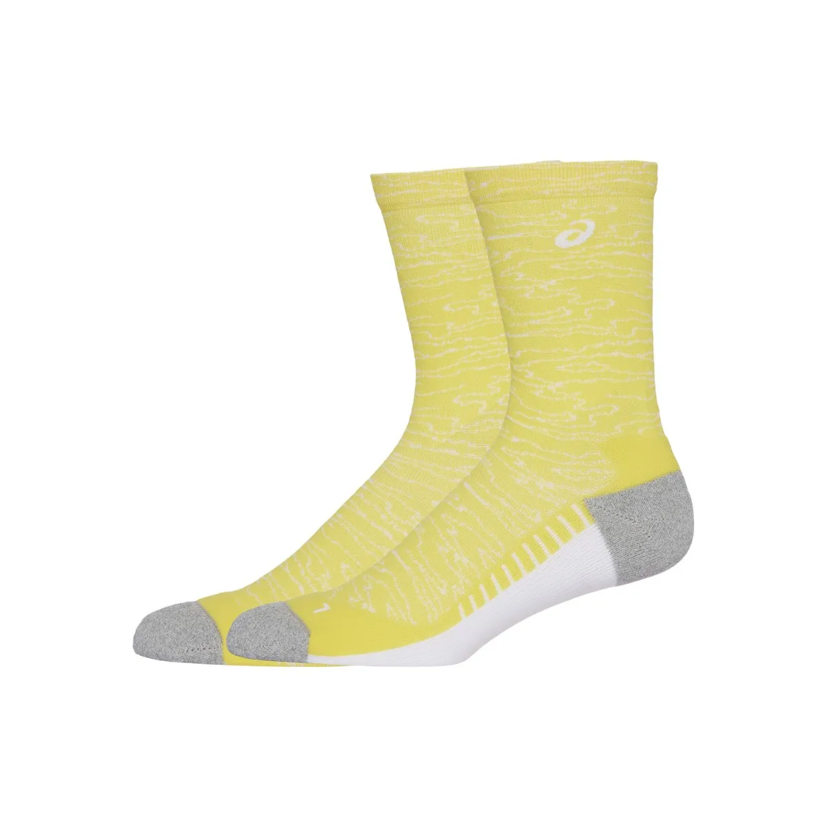 Asics Performance Run Crew Socks Yellow White