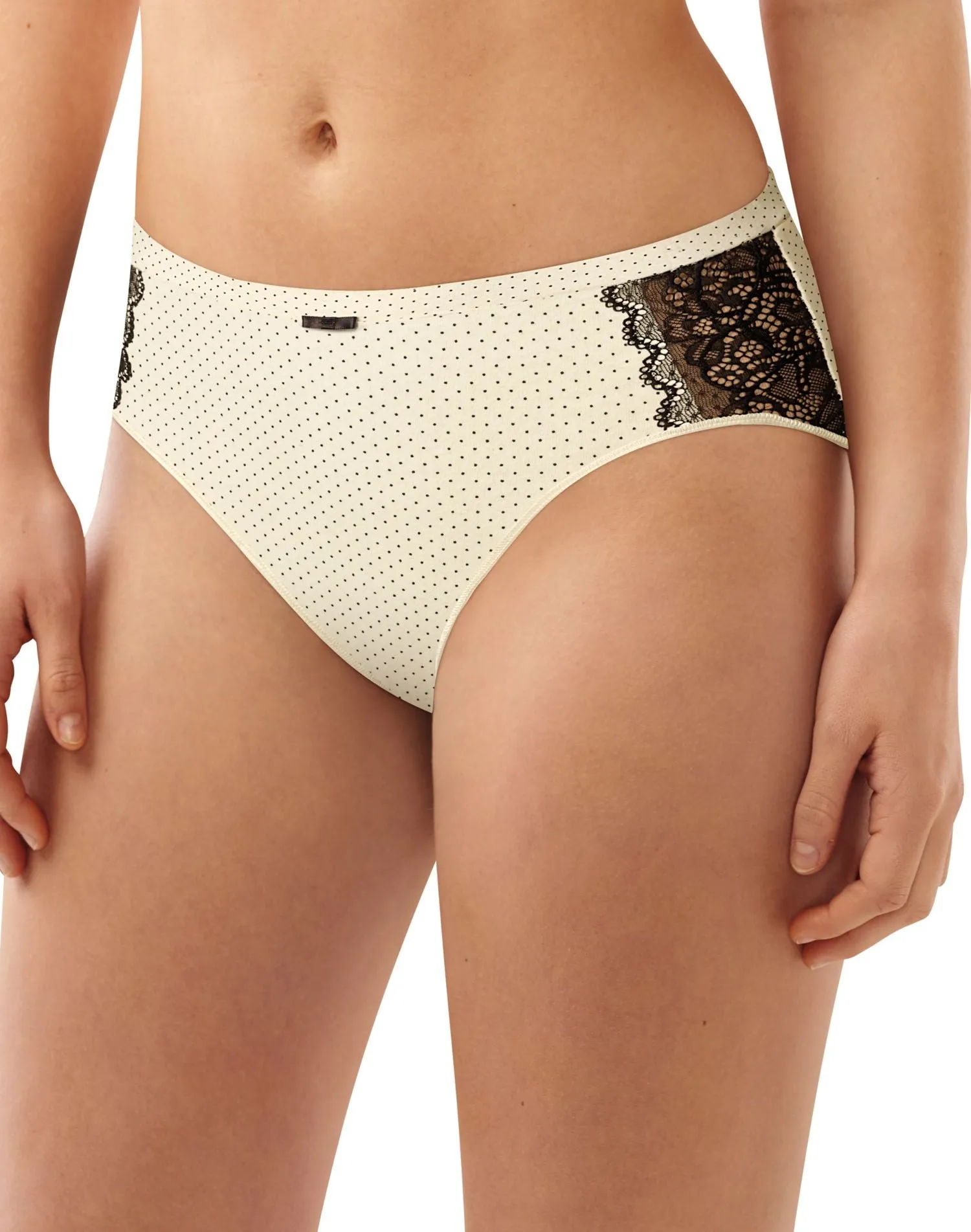 Bali Womens Lace Desire Cotton Hi-Cut Brief