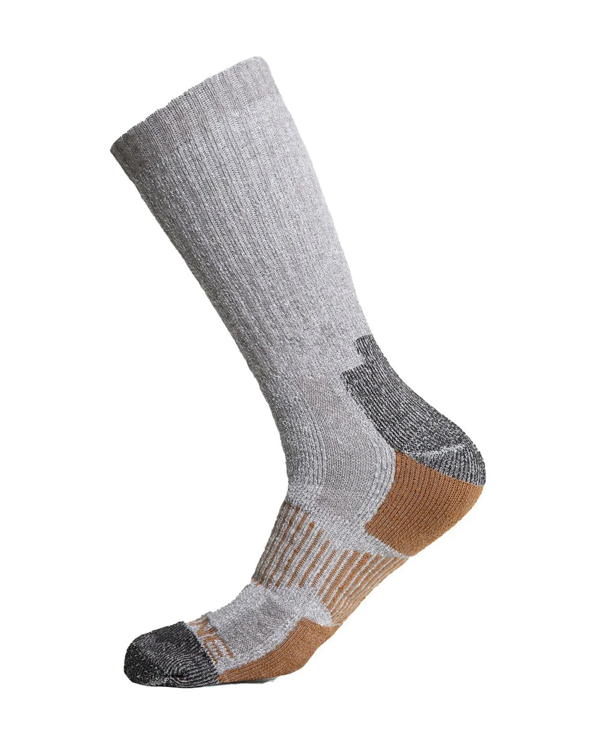 Berne Mens Heavy-Duty Boot 2-Pack Brown Poly/Cotton Crew Socks