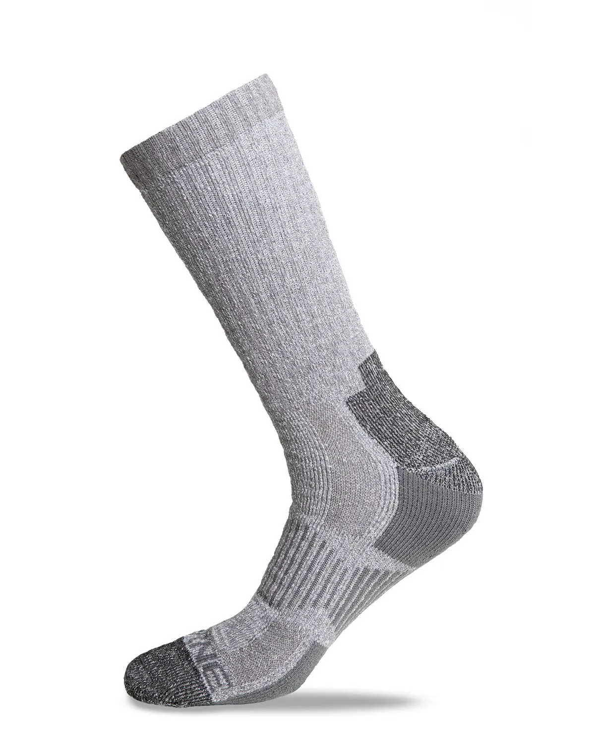 Berne Mens Heavy-Duty Boot 2-Pack Graphite Poly/Cotton Crew Socks