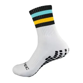 Black, Amber and Sky Blue Grip Socks