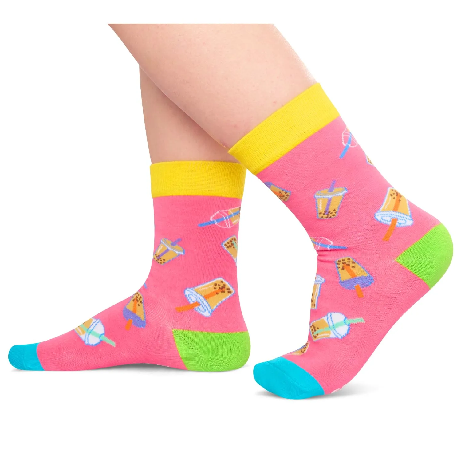 Boba Gifts for Girls Boys - Funny Crazy Gifts for Boba Lover, Cute Boba Socks Kids