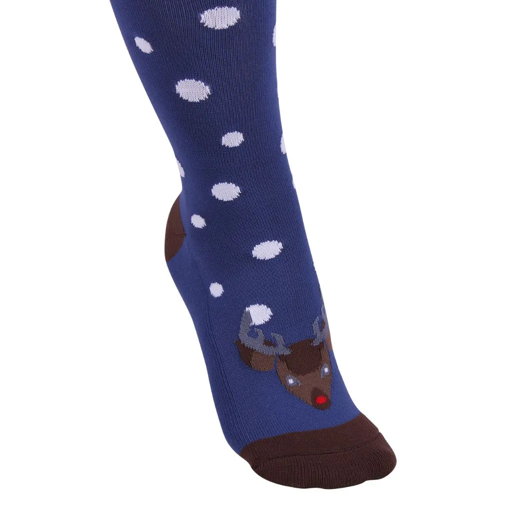 Brands of Q Winter Snowflake Riding Socks 3 PACK