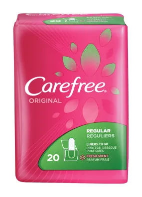 Carefree Original Regular Pantiliners To Go, Fresh Scent, 20 Ct