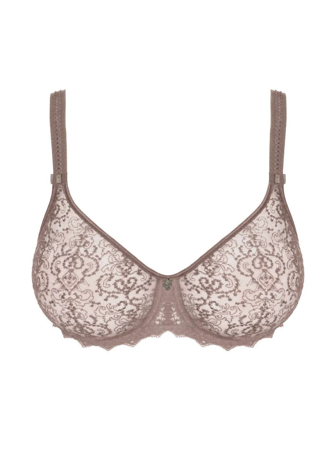 Cassiopee Rose Sauvage Invisible Full Cup Bra