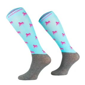 Comodo Microfibre Kids Horses Design Socks