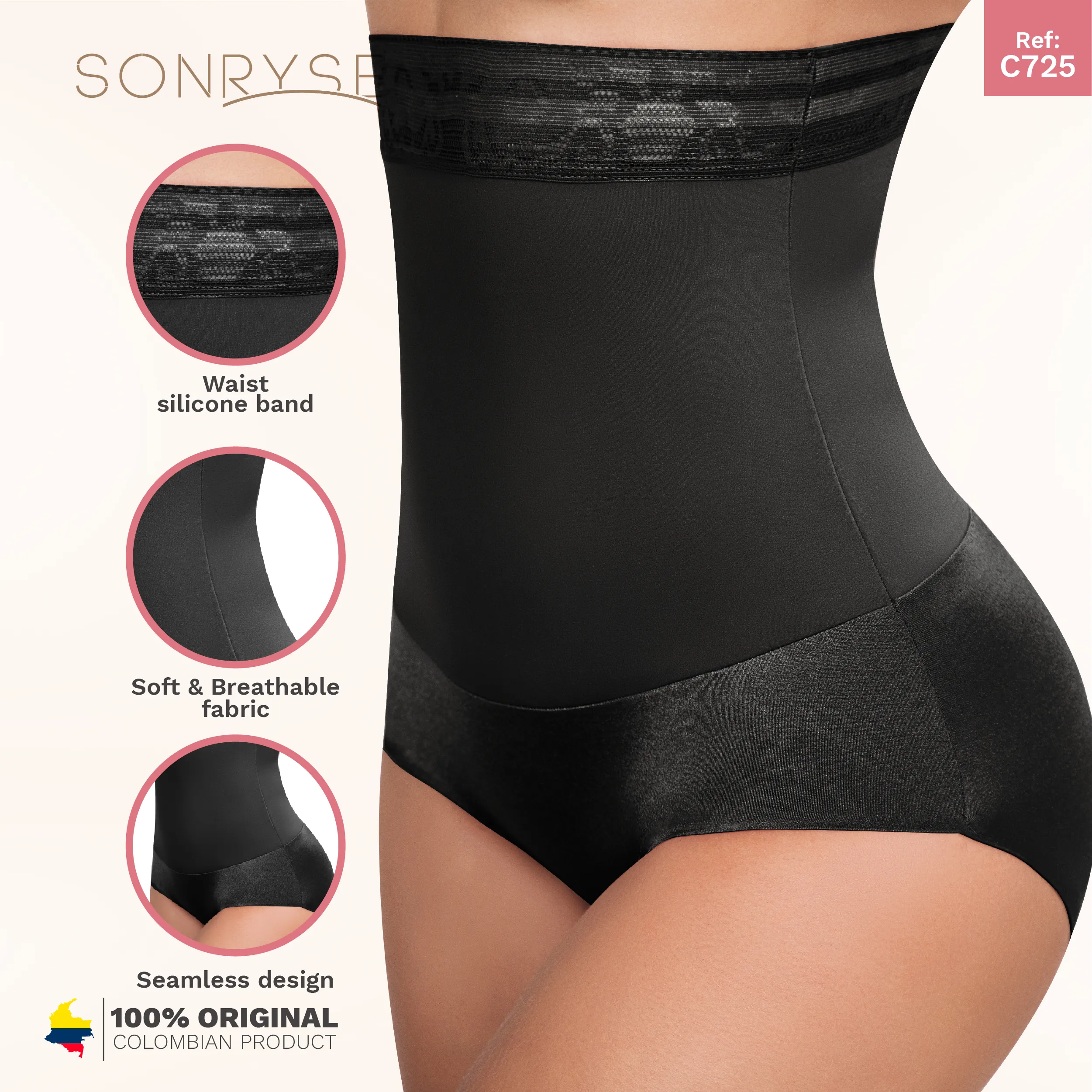 Daily Use Under Wear double Powernet layer &  seamless design Sonryse C725NC