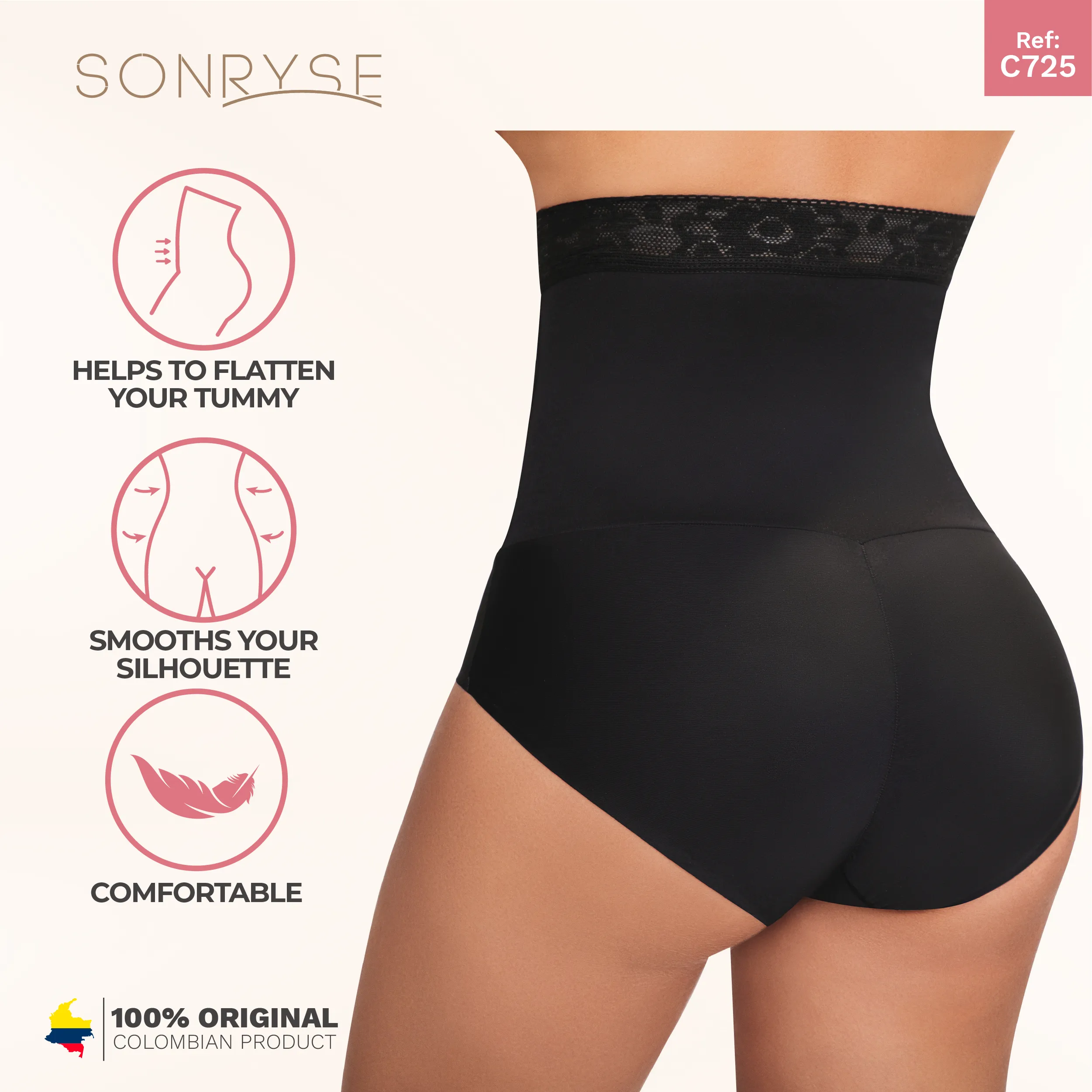 Daily Use Under Wear double Powernet layer &  seamless design Sonryse C725NC