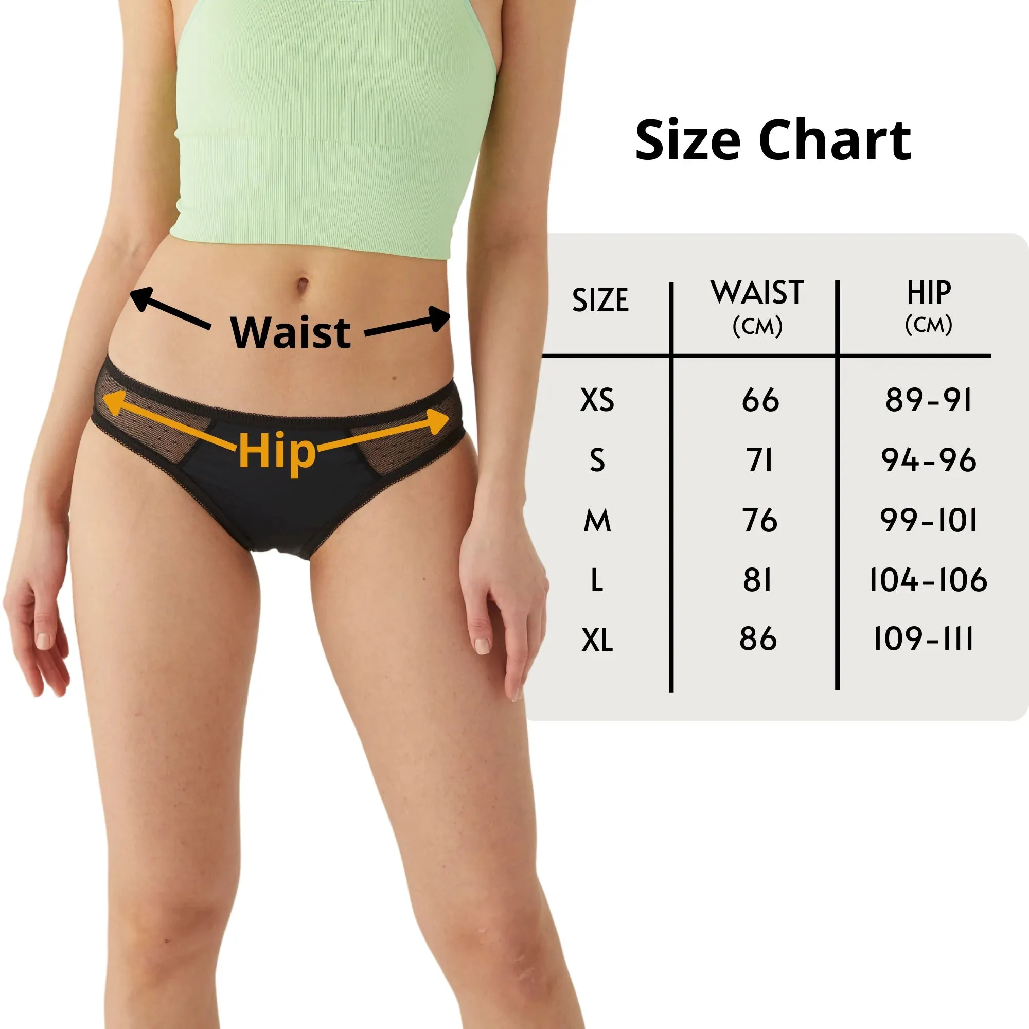 Form & Grace High Waist Full Brief Seamless Period Underwear