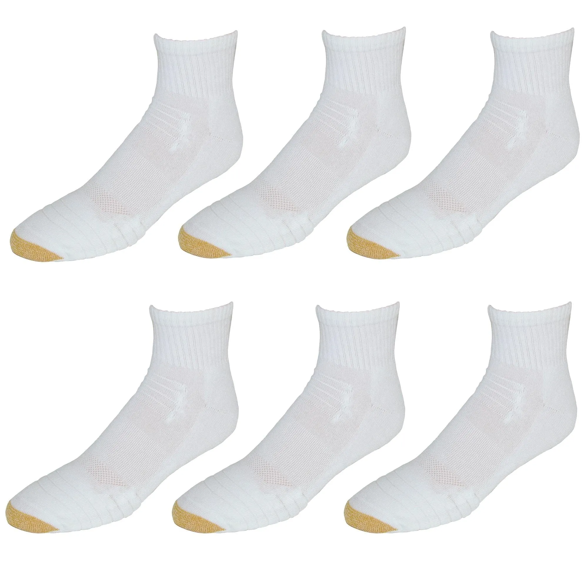 Gold Toe Men's Tech Sport Quarter Socks (6 Pair Pack)