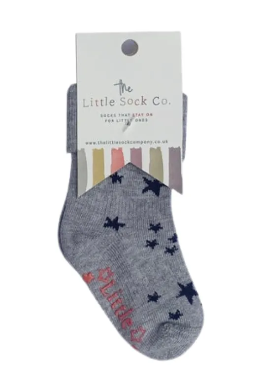 Grey Star Non-Slip Stay On Socks