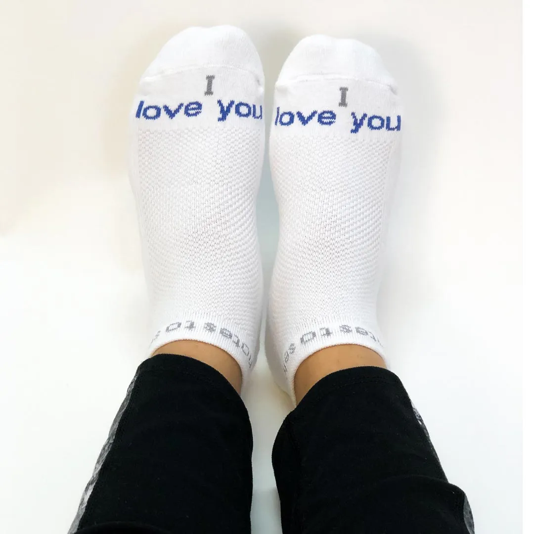 I love you - forever™ white low-cut socks