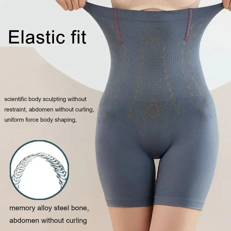 Ice Silk Far Infrared Therapy Repair Shorts - Fiber Restoration Shaper High Waisted Fiber Shaper Underwear Women Tummy Control Panties