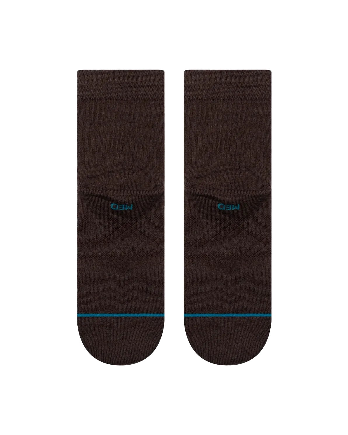 Icon Quarter Socks in Dark Brown