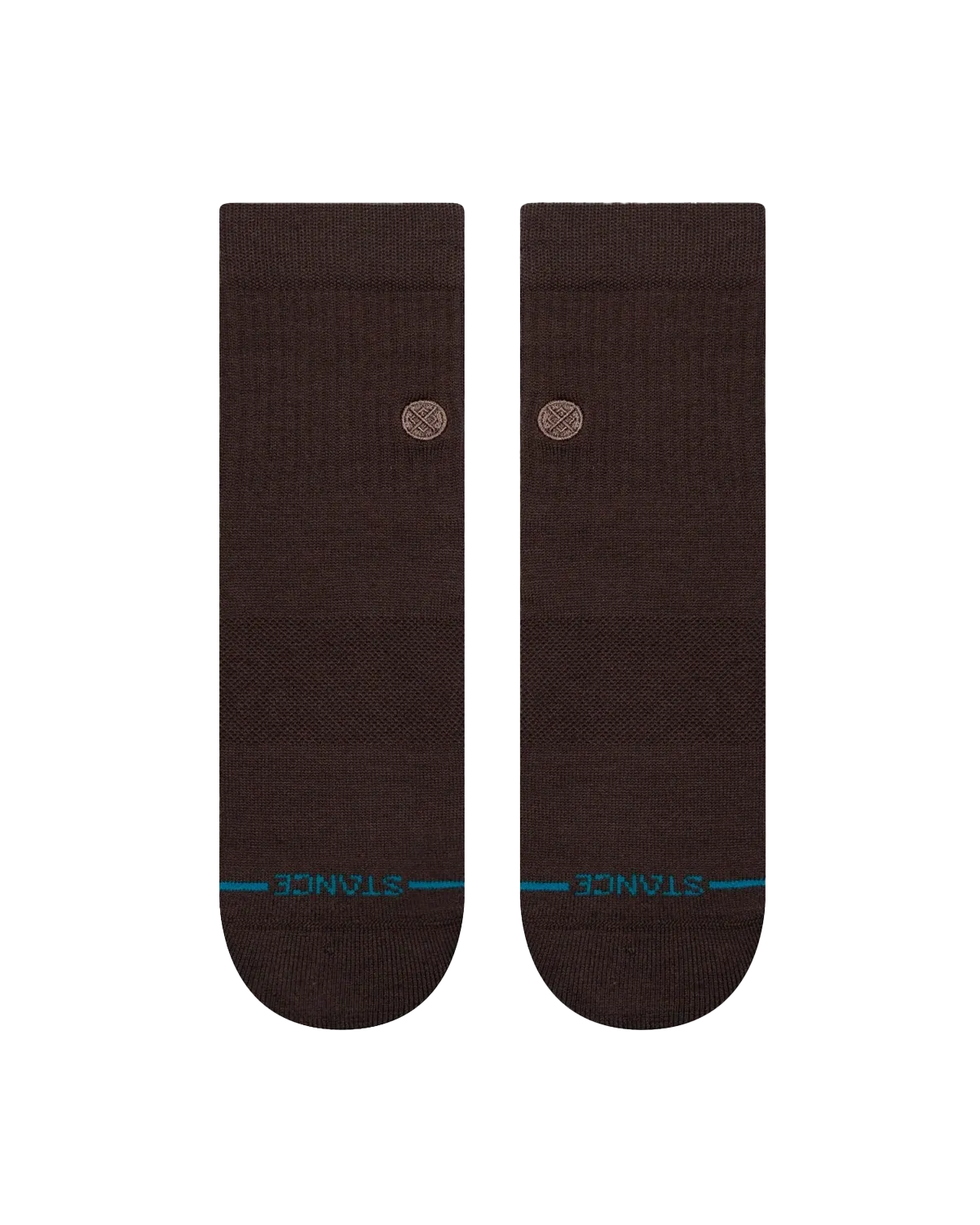 Icon Quarter Socks in Dark Brown