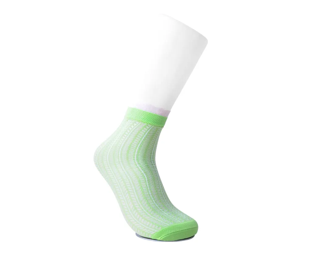 Lime Mesh Sock