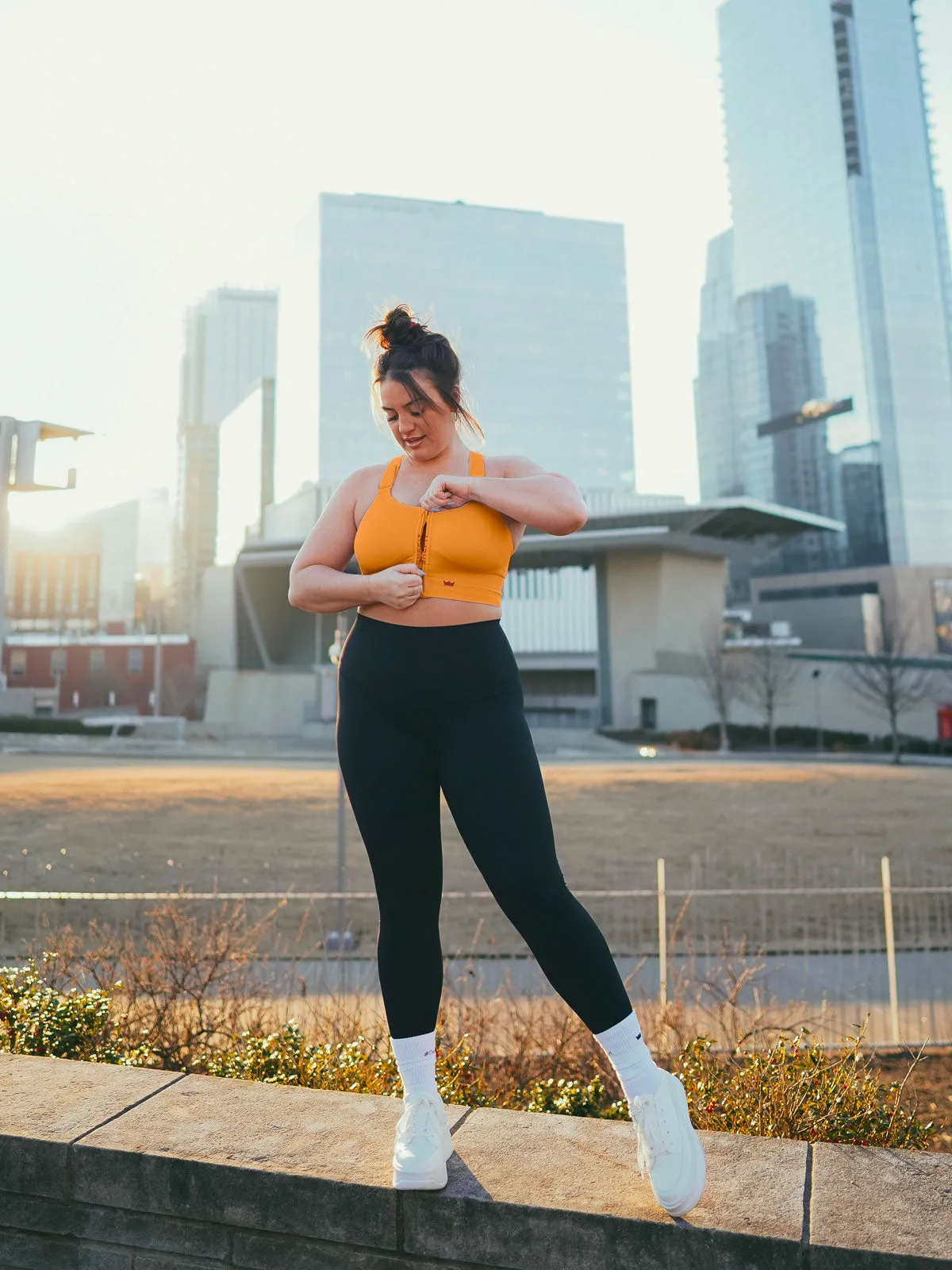 Low Impact Sports Bra - Bright Marigold