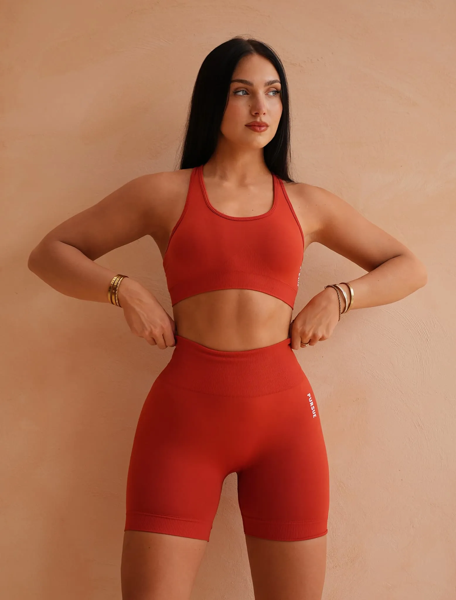 Move Seamless Sports Bra - Burnt Red