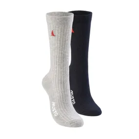 Musto Mens Socks 2 Pack - Grey Melange / True Navy