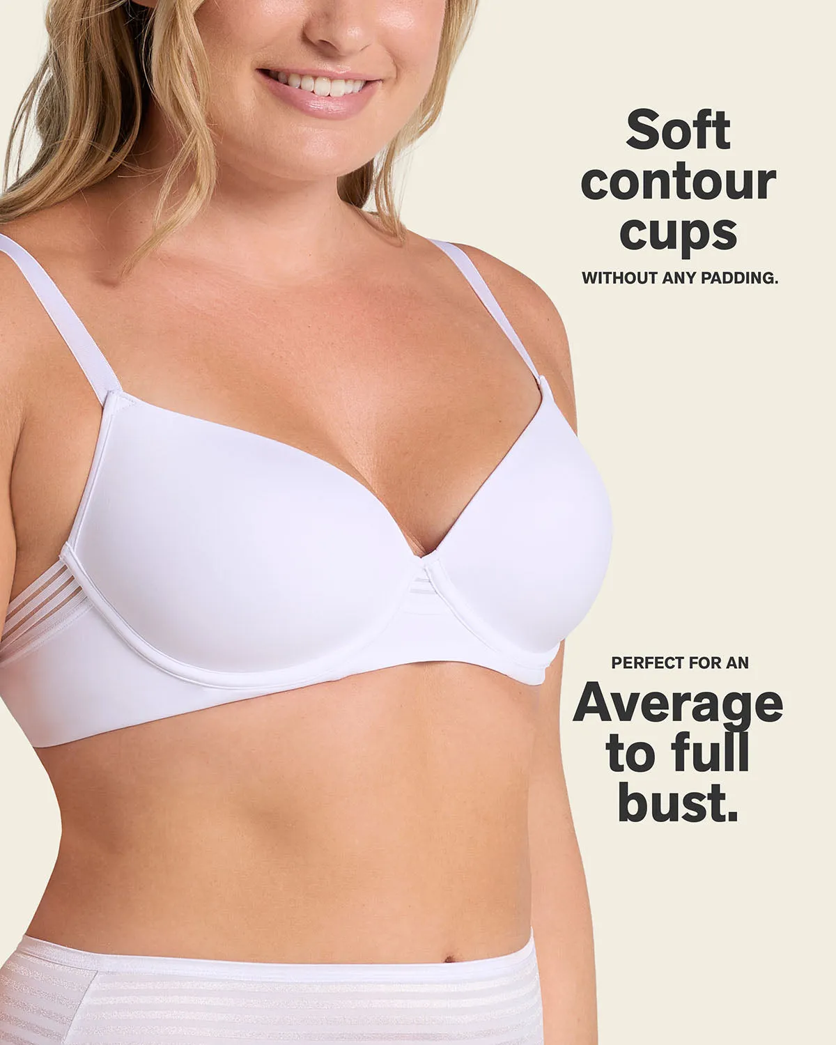 Natural Look lightly lined underwire t-shirt bra