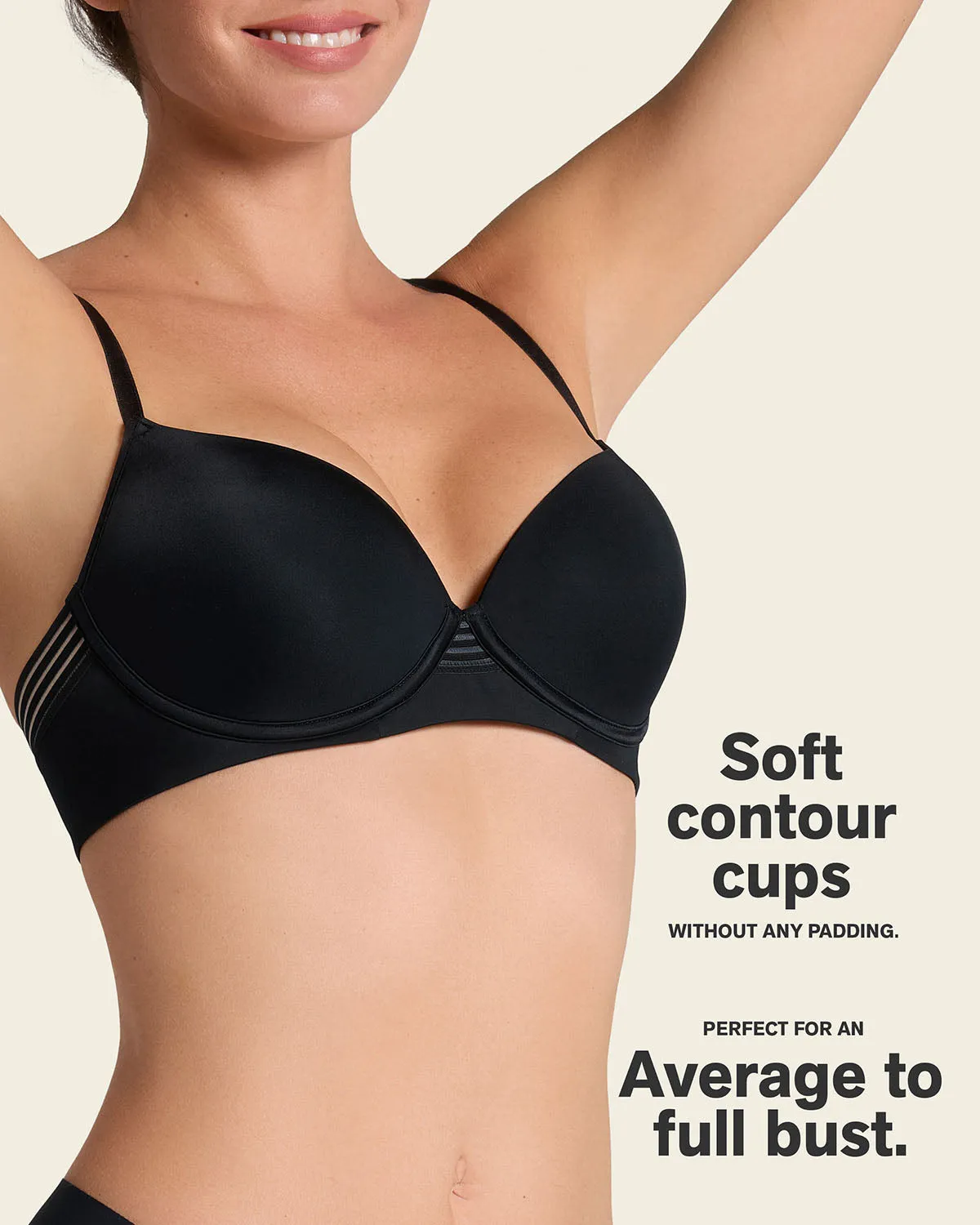 Natural Look lightly lined underwire t-shirt bra