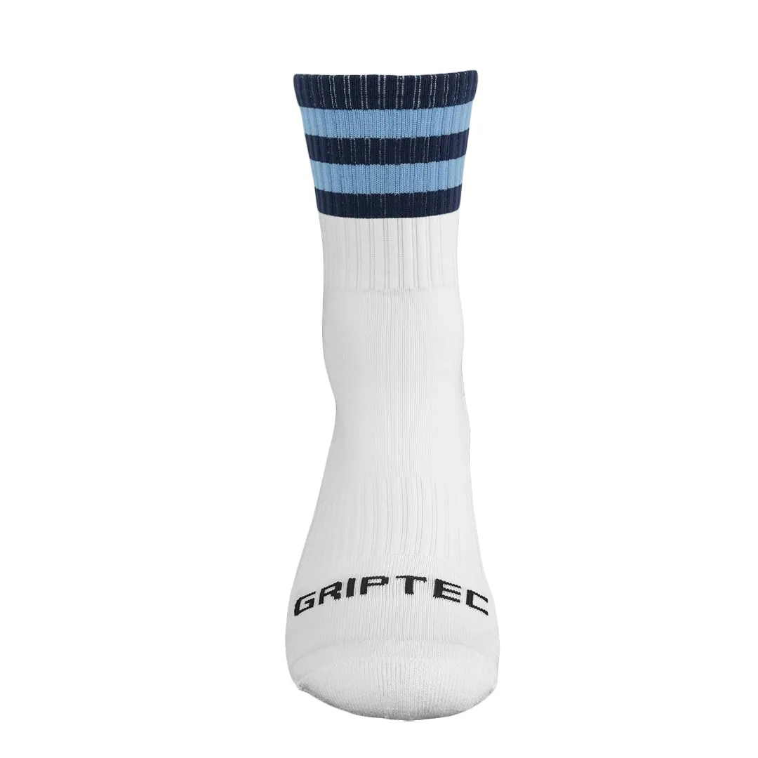 Navy and Blue Grip Socks