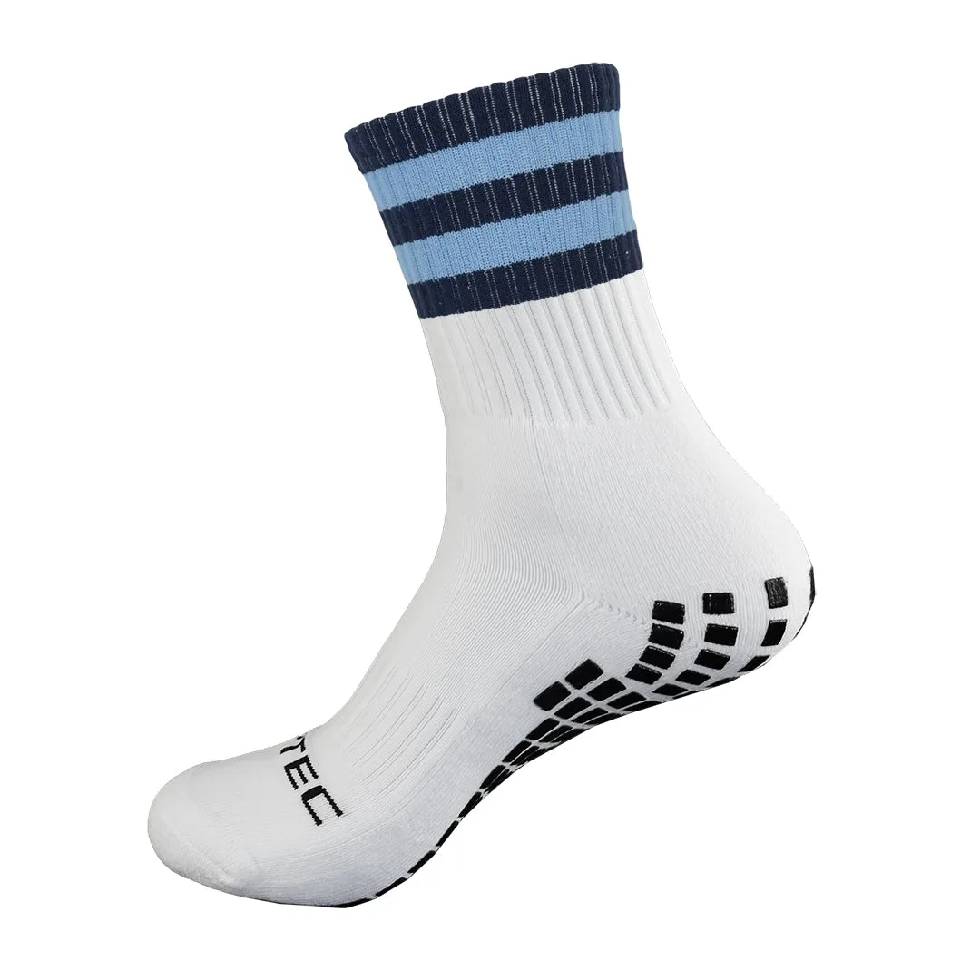 Navy and Blue Grip Socks