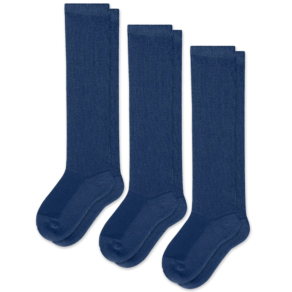 Navy Blue EasyStretch™ Socks Bundle 3-Pack