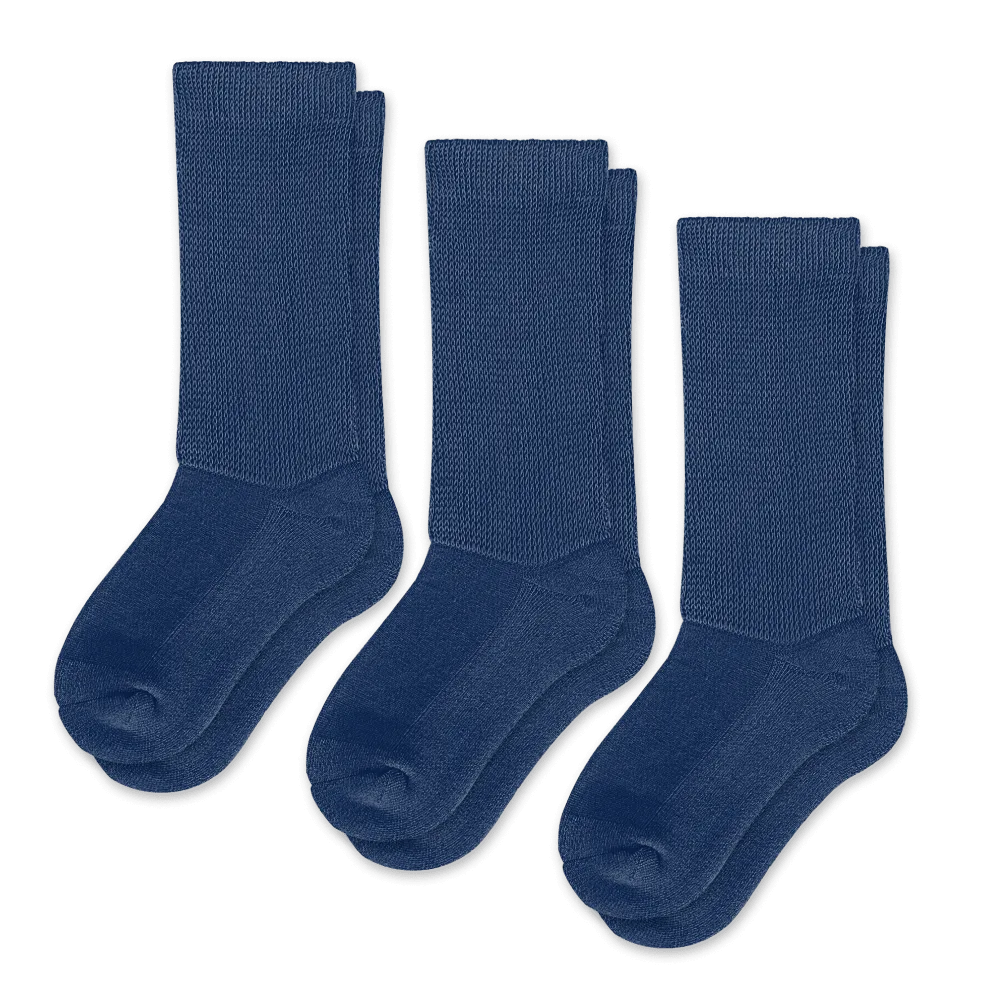 Navy Blue EasyStretch™ Socks Bundle 3-Pack