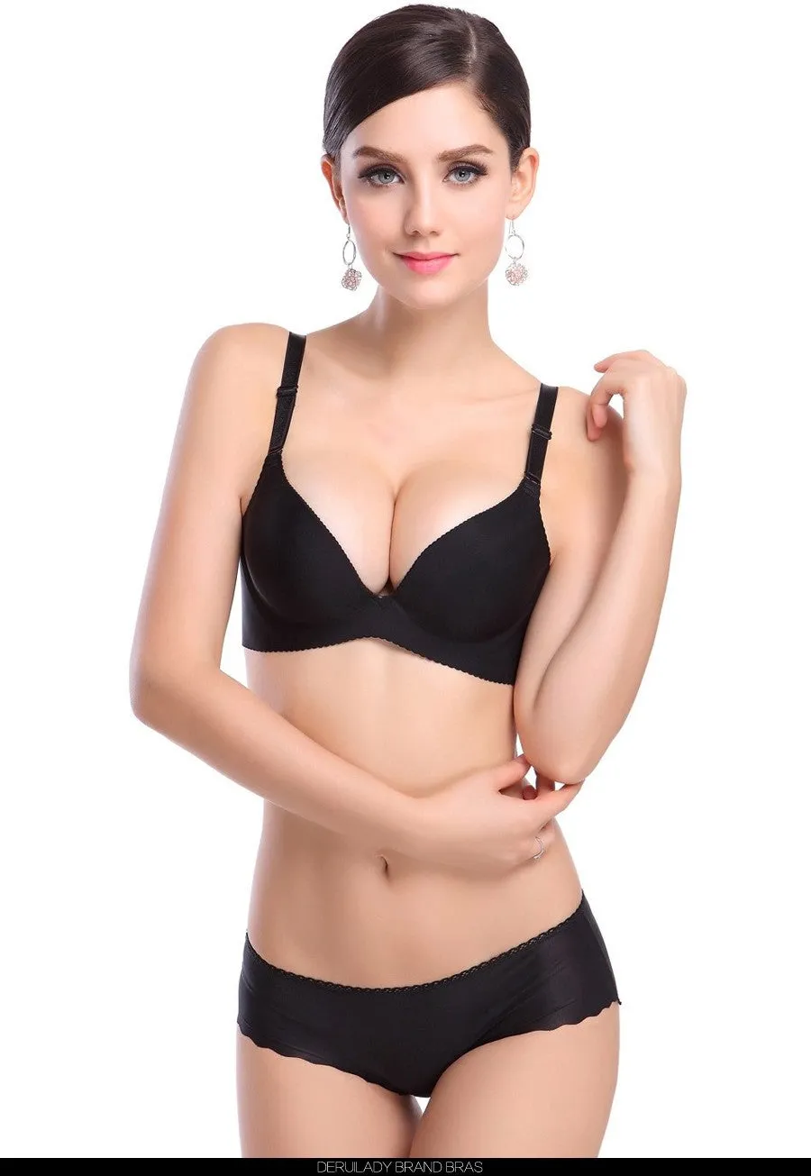 New Sexy Seamless Bra Gather Adjustable Women Bra Seamless Underwear Push Up Bra