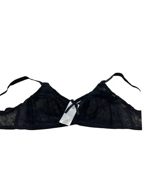 Ok Noor See Through Bra - Non Padded Non Wired - Black