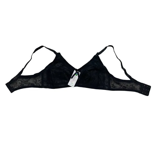 Ok Noor See Through Bra - Non Padded Non Wired - Black