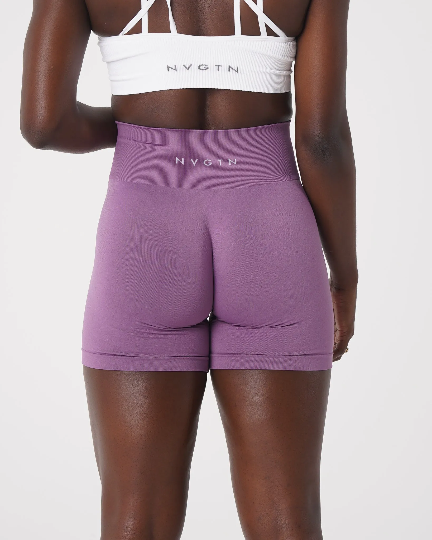 Orchid Solid Seamless Shorts