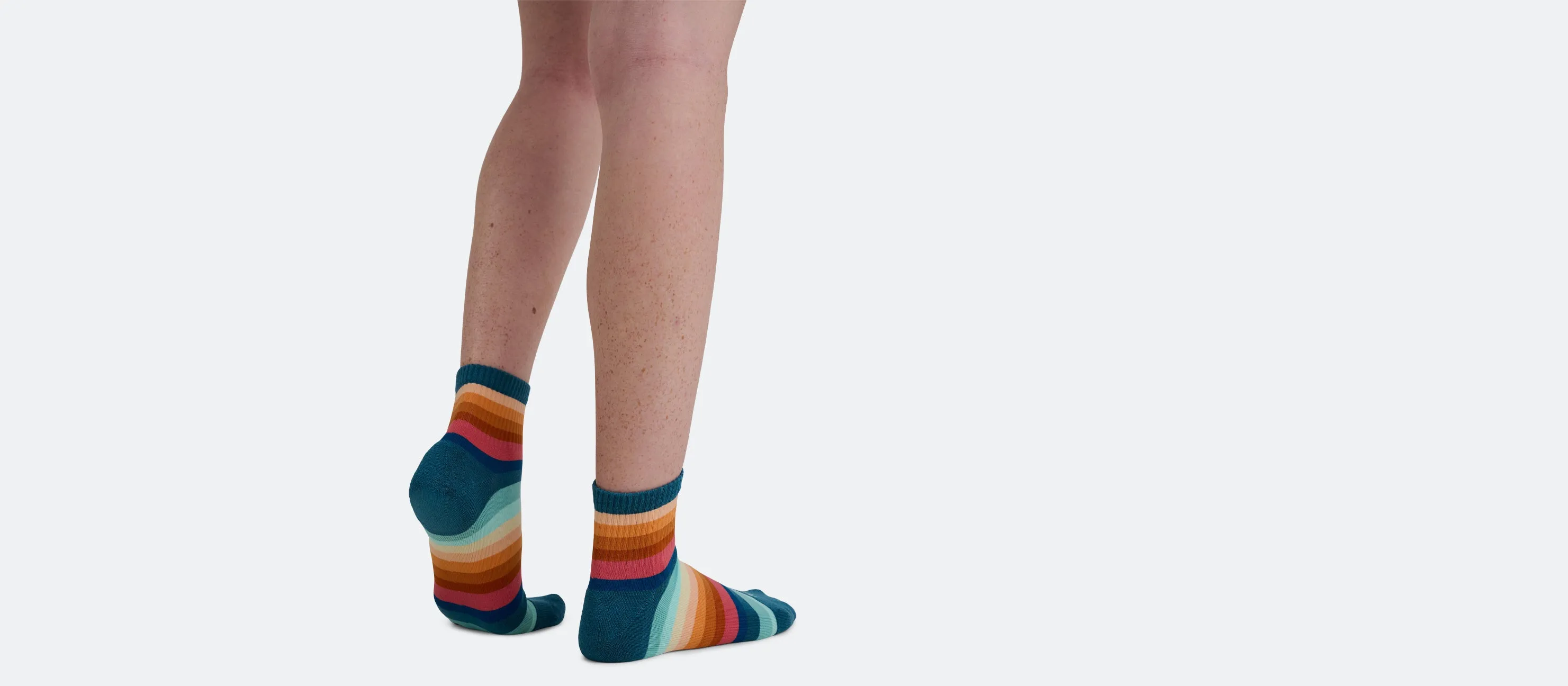 Quarter Sock | Pool Stripes