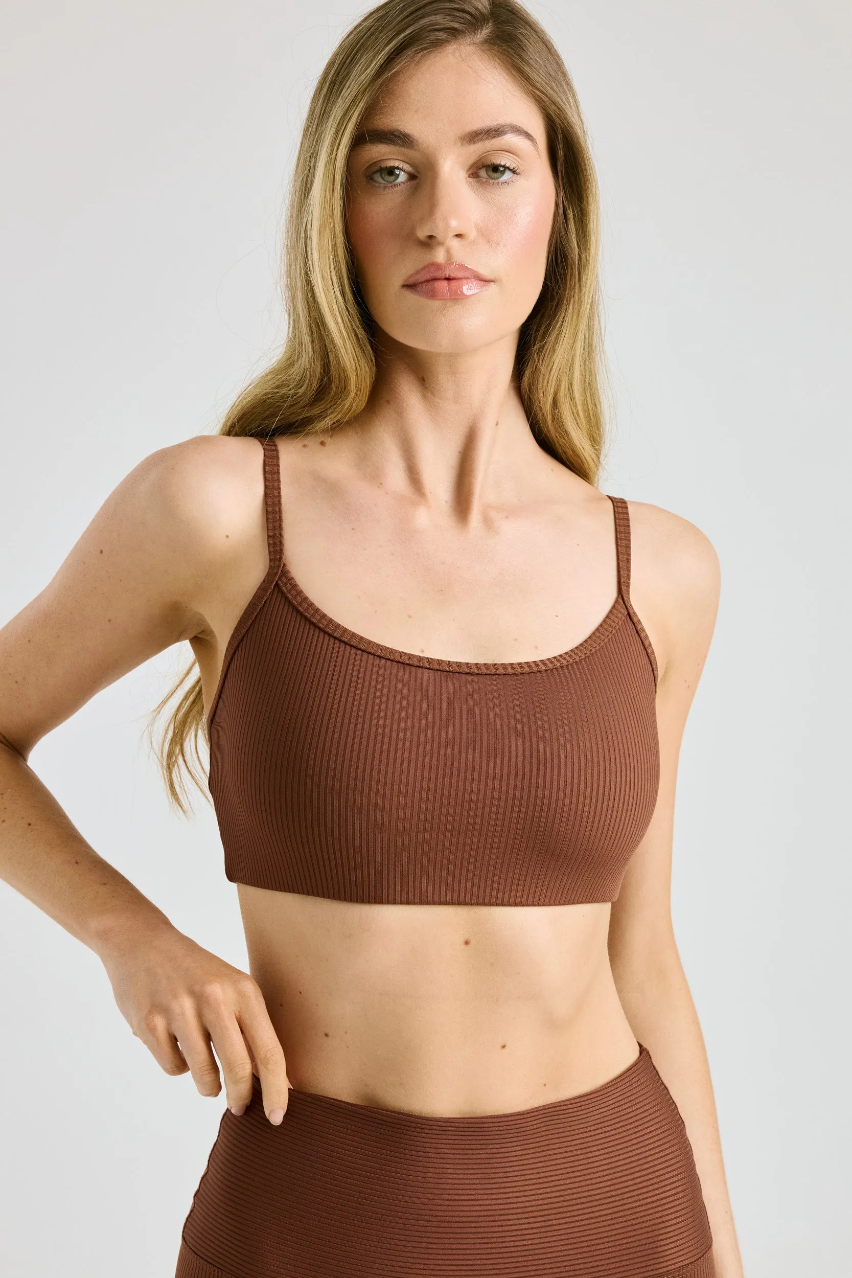 Ribbed Bralette (with Adjustable Strap)