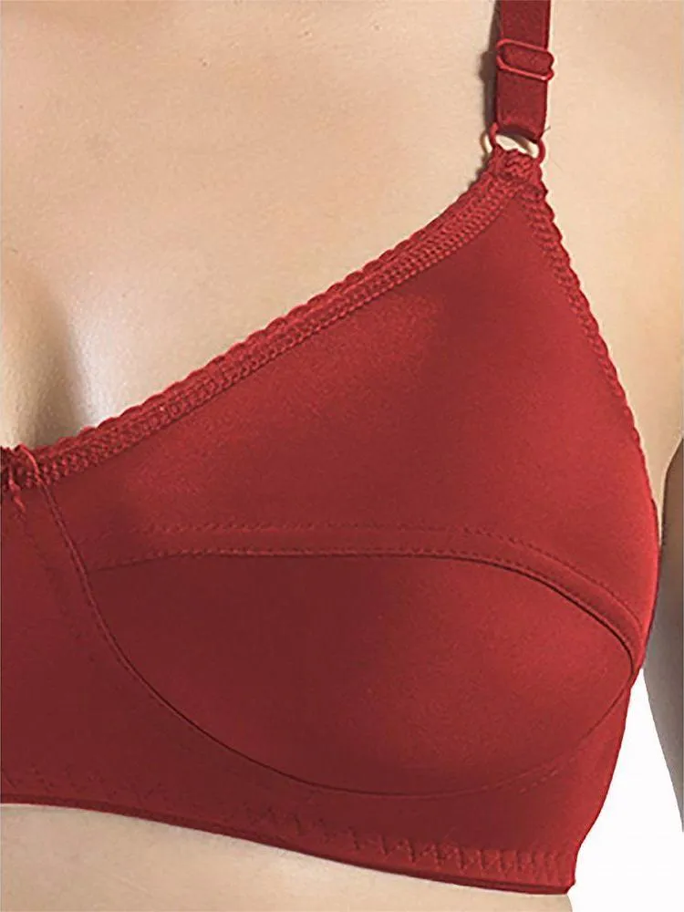 Sonari Loreal Bra - Red - Non Padded Non Wired - Imported Bra